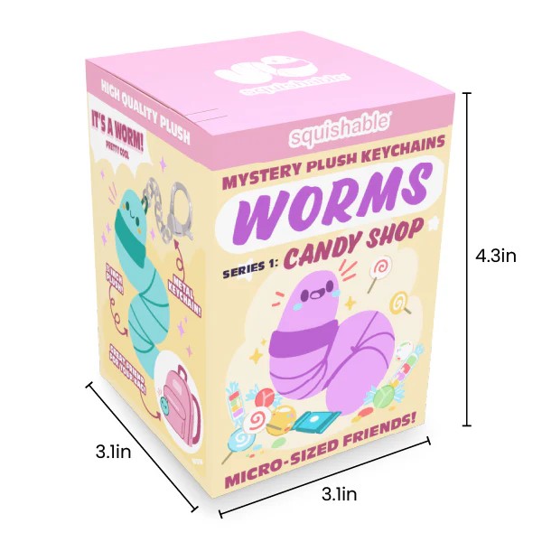 Worms Micro Blind Box, Series 1: Candy Shop