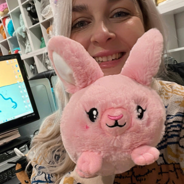 Snacker Pink Fluffy Bunny