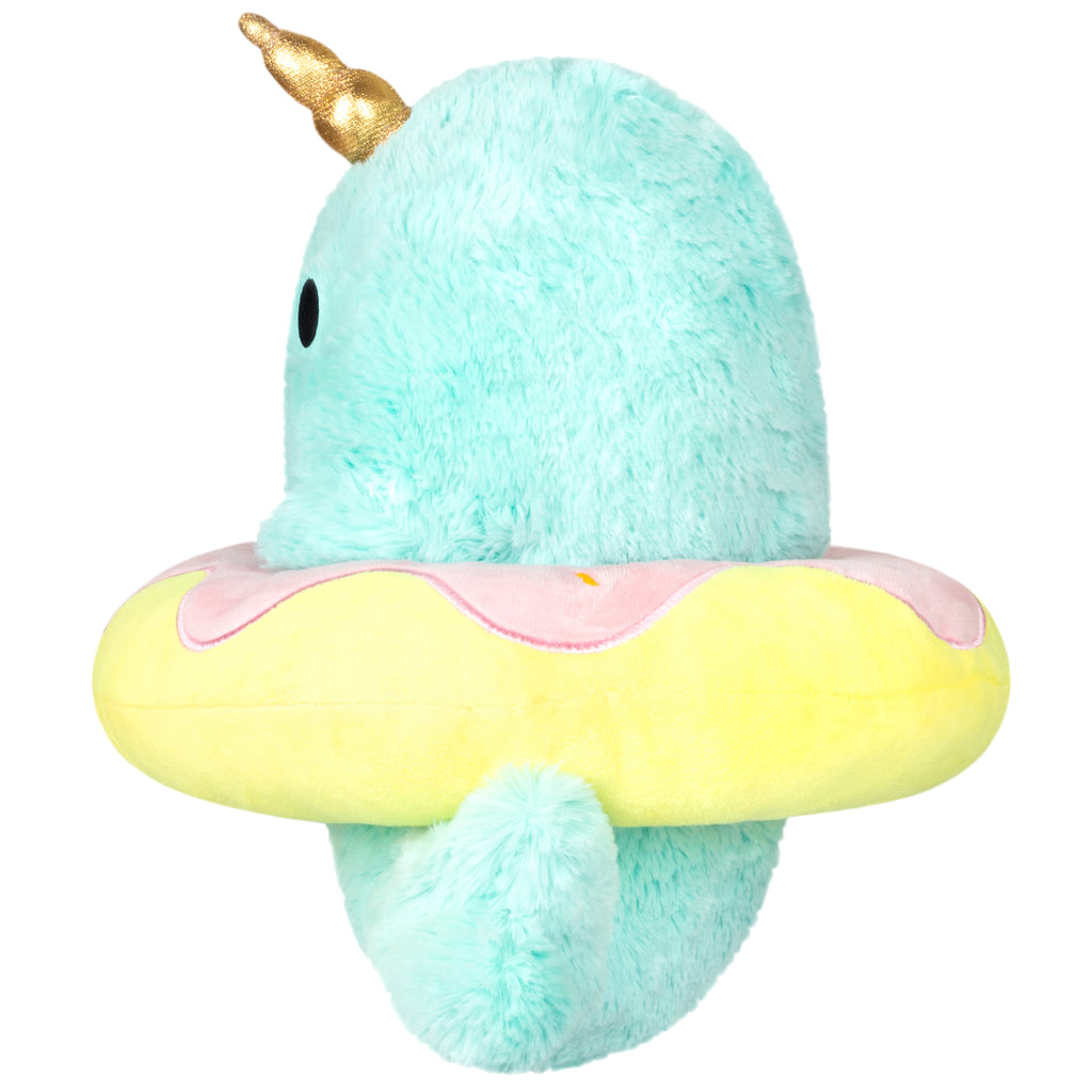 Mini Squishable Sparkles the Narwhal in Donut
