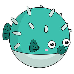 Squishable Teal Pufferfish