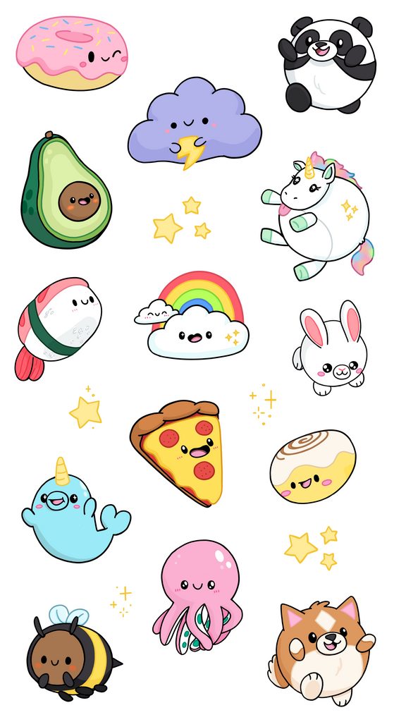 Squishable Friends Sticker Set